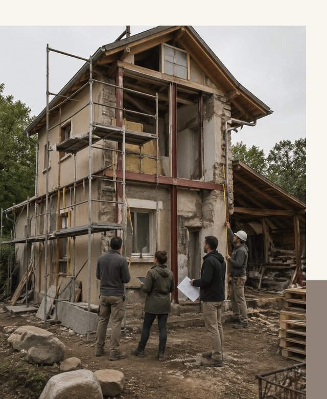 Реконструкция загородного дома под ключ в Кинешме от бюро
