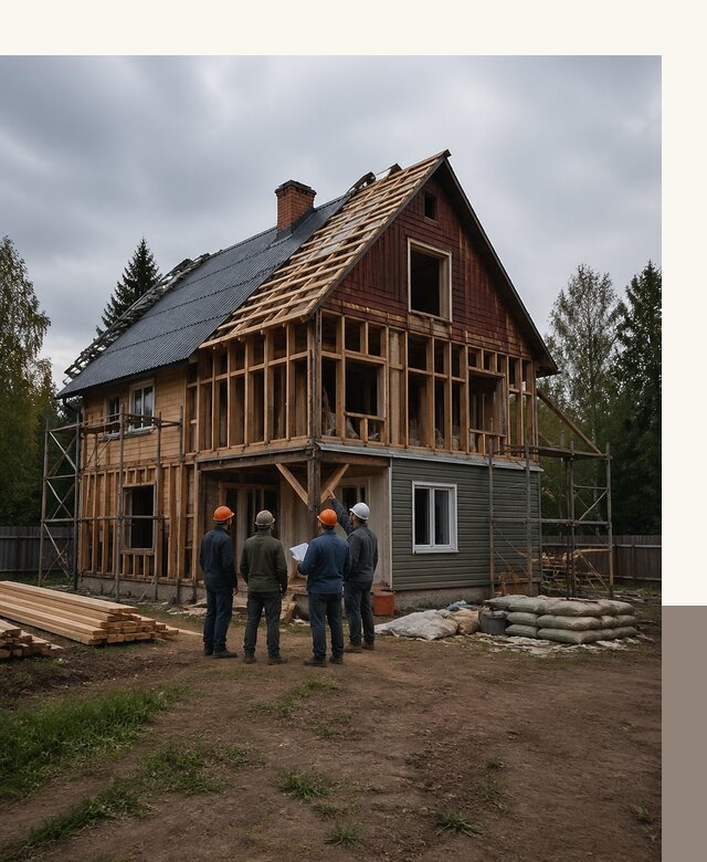 Реконструкция дачного дома в Кинешме под ключ с проектом